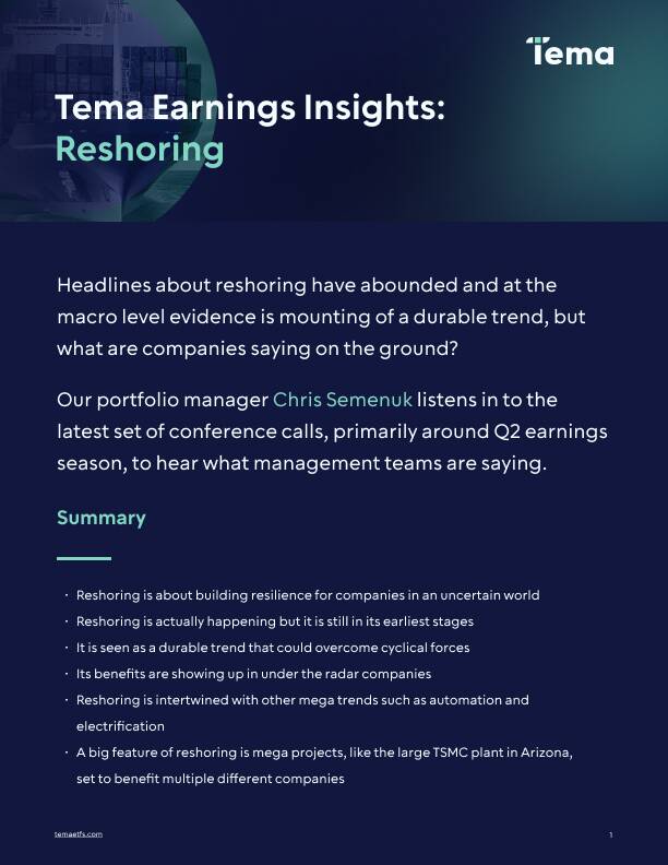 Tema Earnings Insights_ Reshoring-01 Tema Earnings Insights_ Reshoring-01